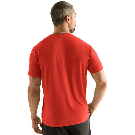 Men's Crimson U Tee Back Angle.