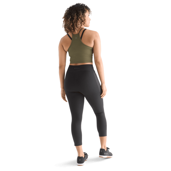 NOBULL Apparel Women's Ribbed Halter Crop Tank