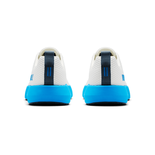 Classic White Urban Blue Drive 2 Shoe Back Angle.