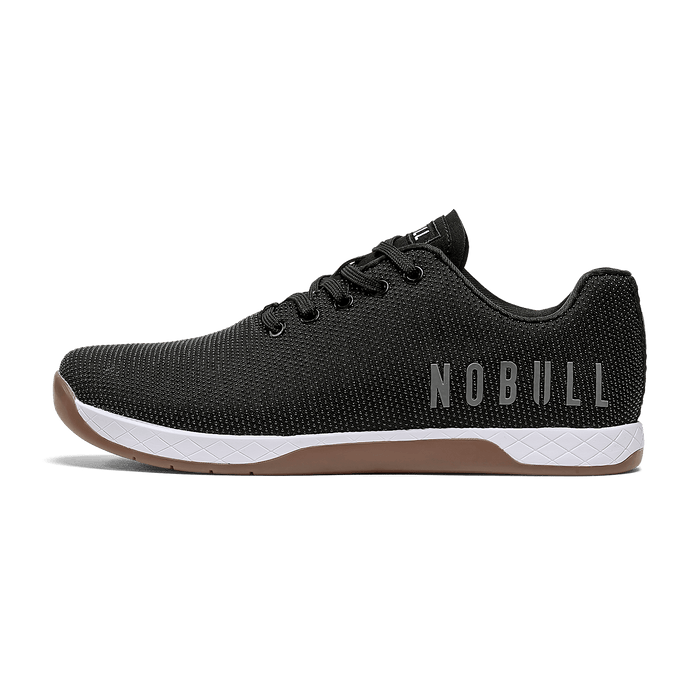 Black White Gum Outwork Shoes Side Angle.