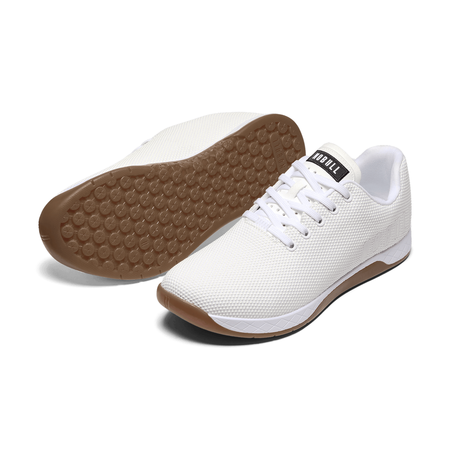 White Gum Outwork Shoes Angled.