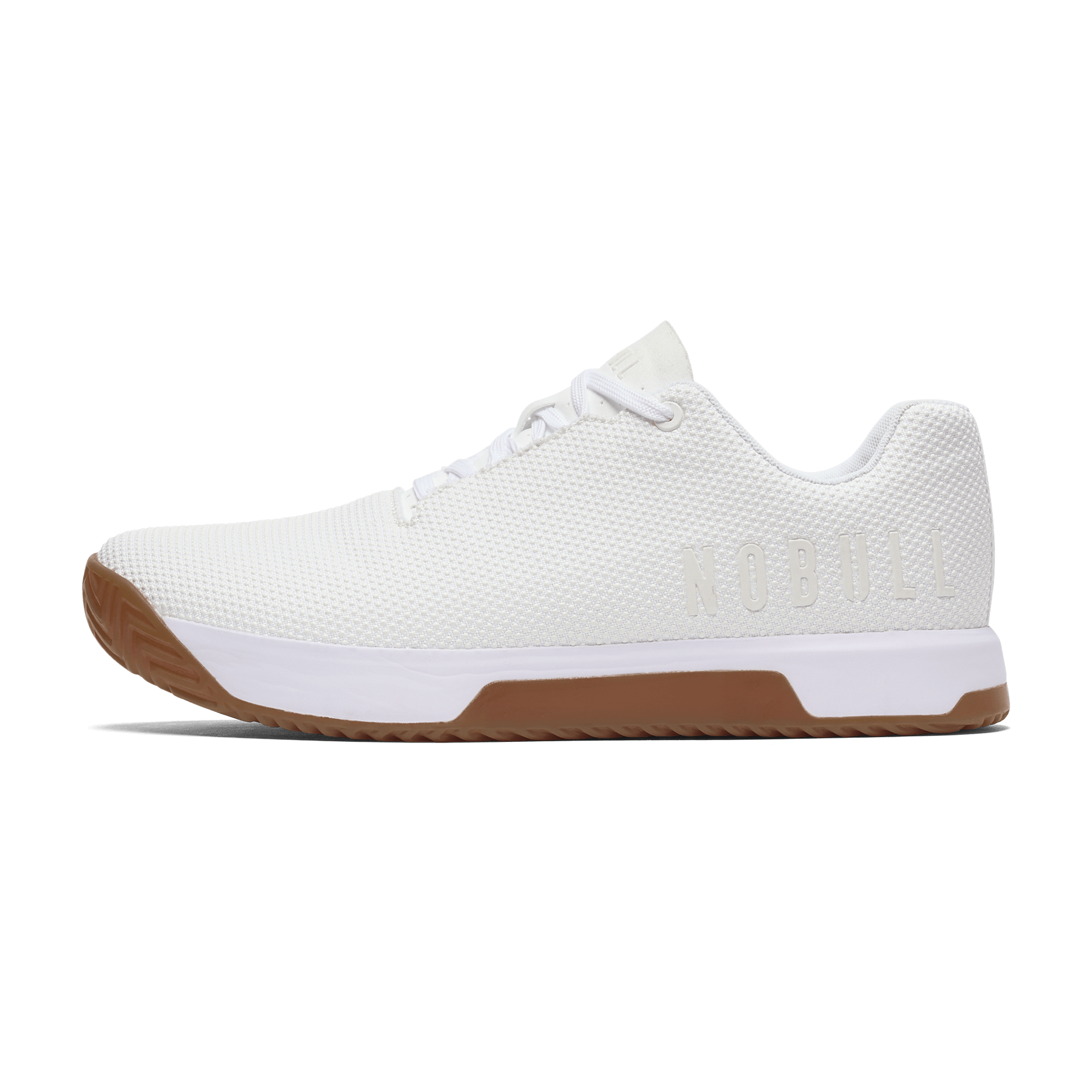 Men's White Gum Outwork Edge Shoes | NOBULL