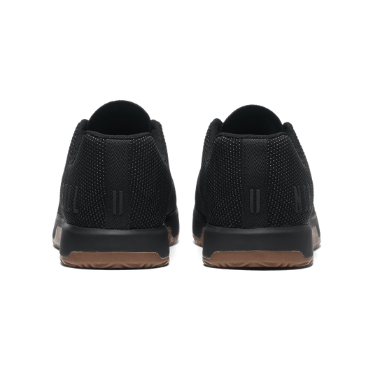 Black Gum Outwork Edge Shoe Back Angle.