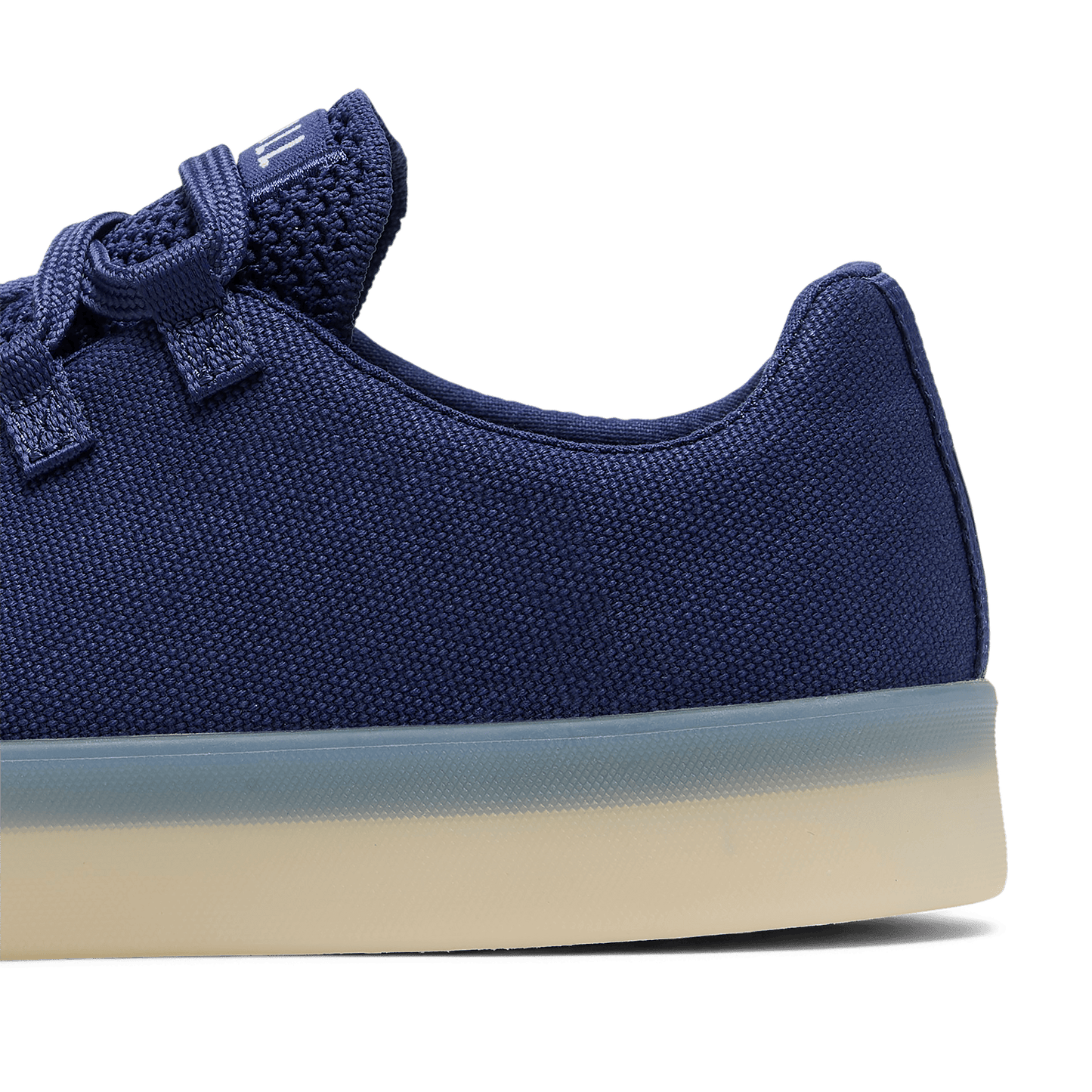 Indigo Recs Canvas Shoe Detail Angle.