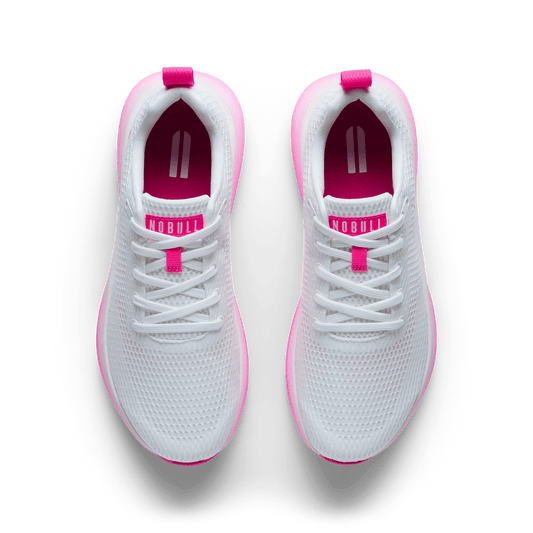 White Pink Glo Drive 2 Shoe Overhead Angle.