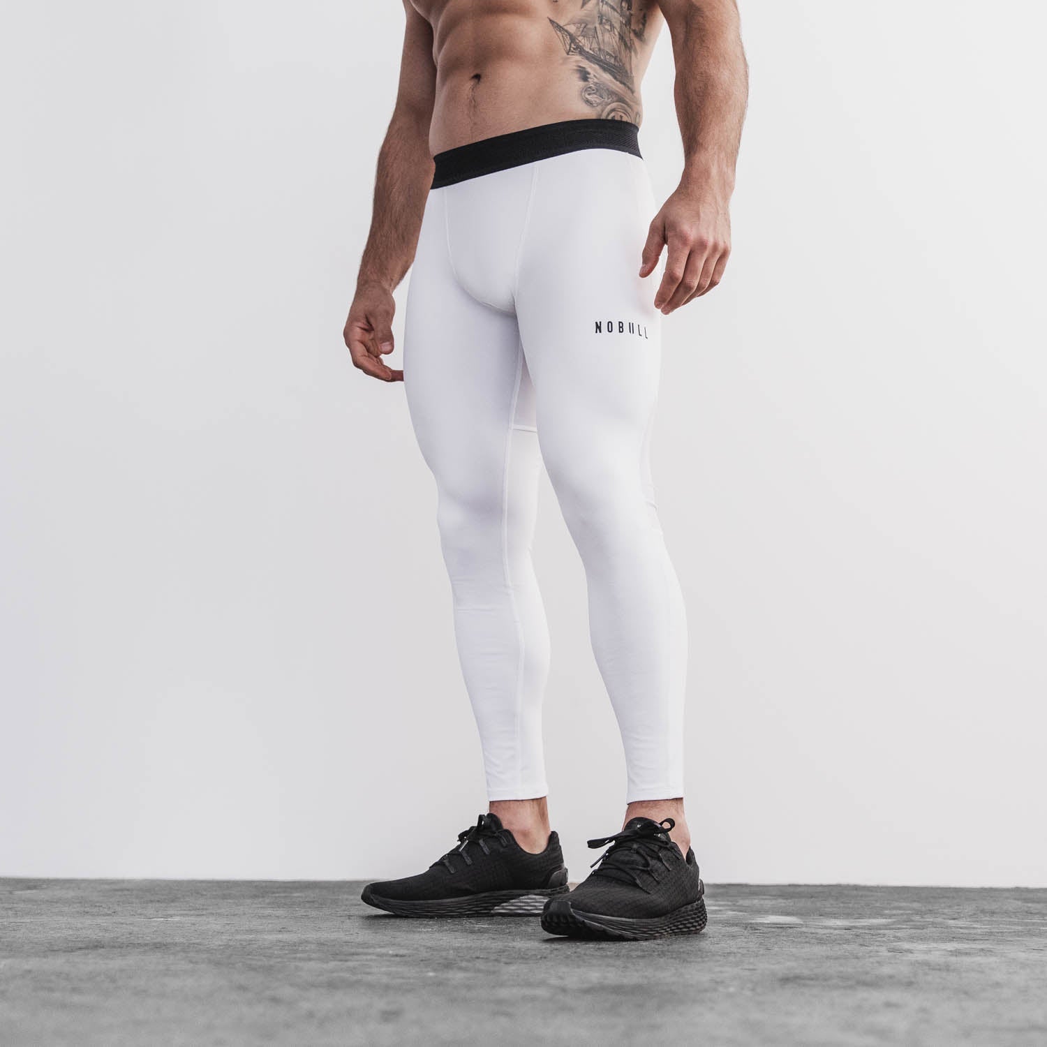 Men's Compression Pants - White