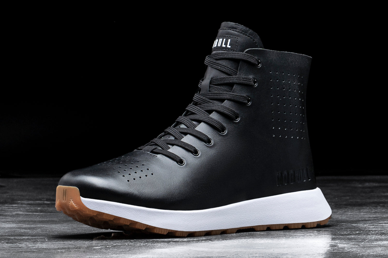 Men's Deconstructed Leather High-Top