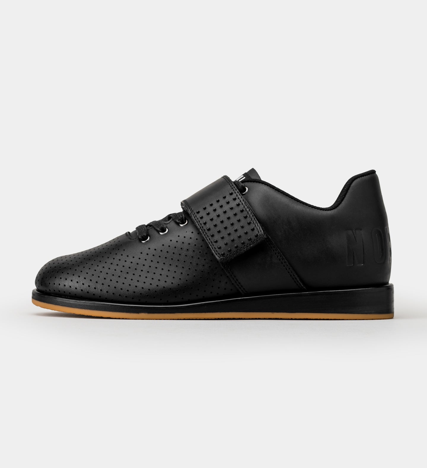 Men's Black Leather Lifter Shoes | NOBULL