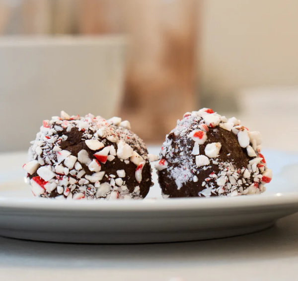 Peppermint Chocolate Protein Bites