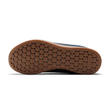 Navy Gum Outwork Shoe Bottom Angle.