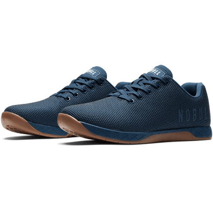 Navy Gum Outwork Shoe FrontSide Angle.