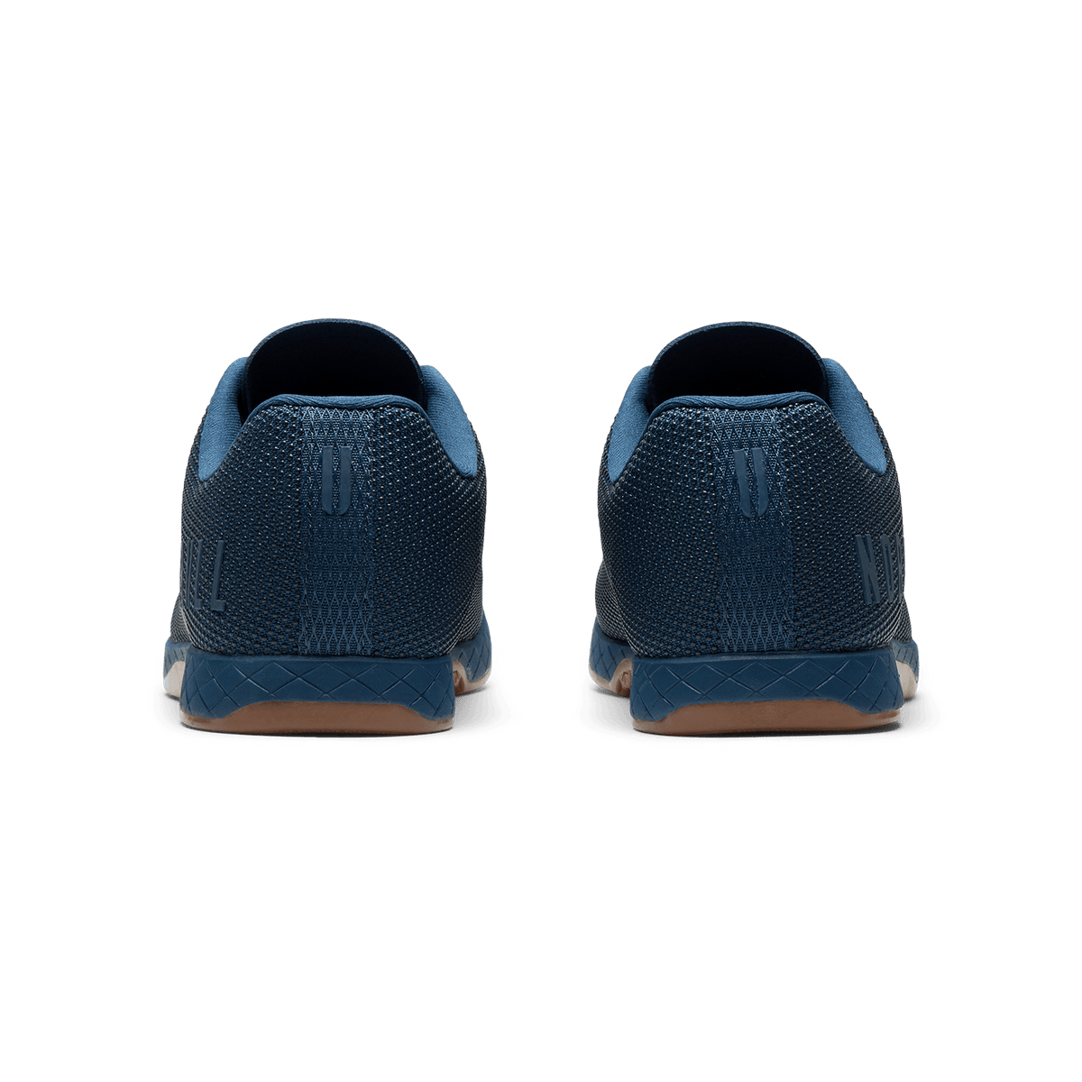 Navy Gum Outwork Shoe Back Angle.