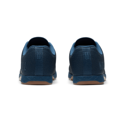 Navy Gum Outwork Shoe Back Angle.