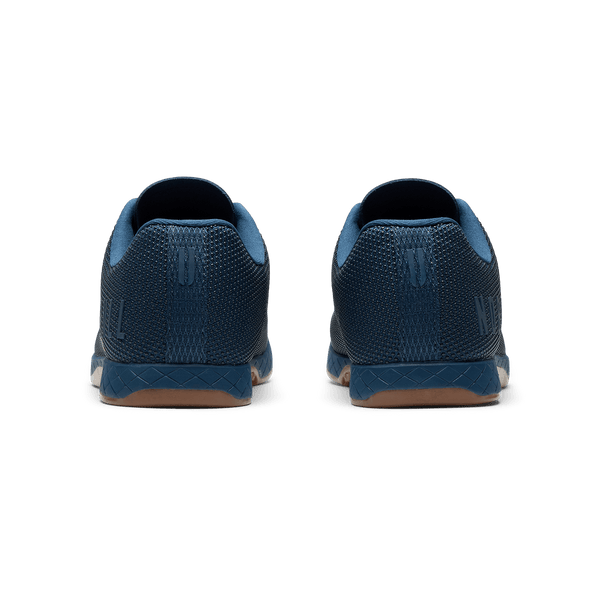 Navy Gum Outwork Shoe Back Angle.
