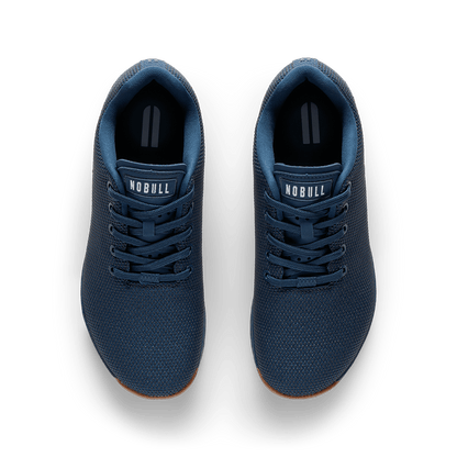 Navy Gum Outwork Shoe Overhead Angle.