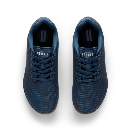 Navy Gum Outwork Shoe Overhead Angle.