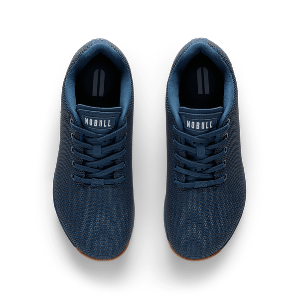 Navy Gum Outwork Shoe Overhead Angle.