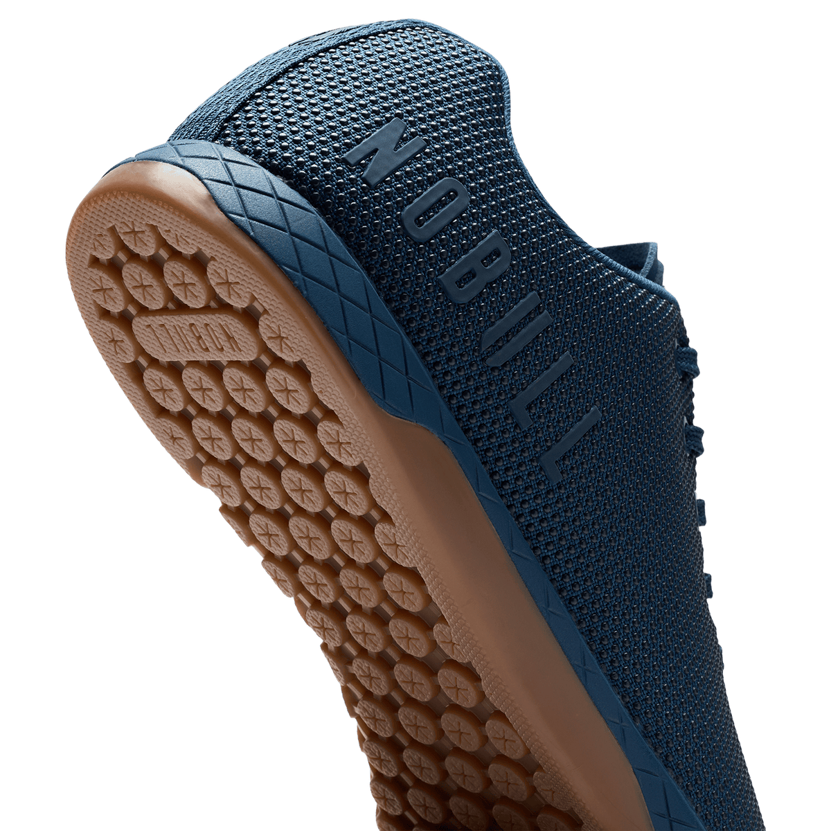 Navy Gum Outwork Shoe Detail Angle.
