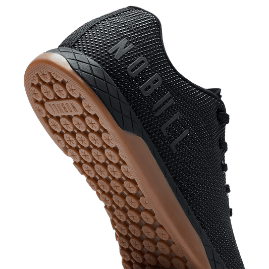 Black Gum Outwork Shoe Detail Angle.