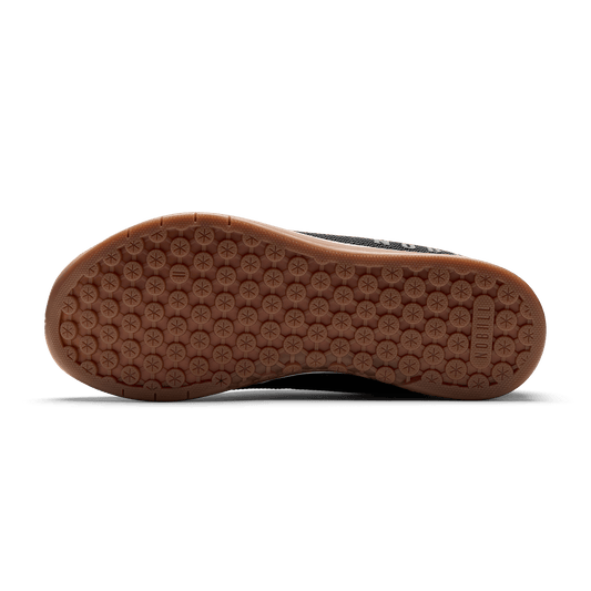 Black White Gum Outwork Shoe Bottom Angle.