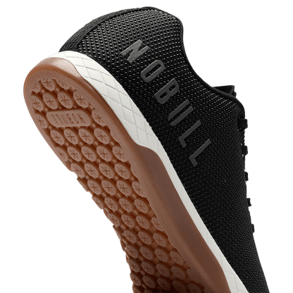 Black White Gum Outwork Shoe Detail Angle.