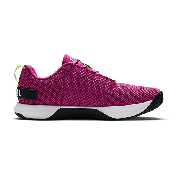 Vivid Fuchsia Classic White Jet Black Outwork Flex Shoe Medial Side Angle.
