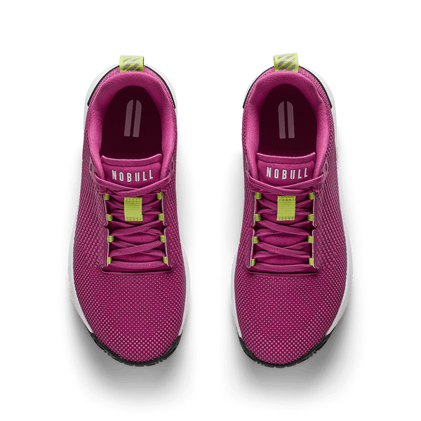Vivid Fuchsia Classic White Jet Black Outwork Flex Shoe Overhead Angle.