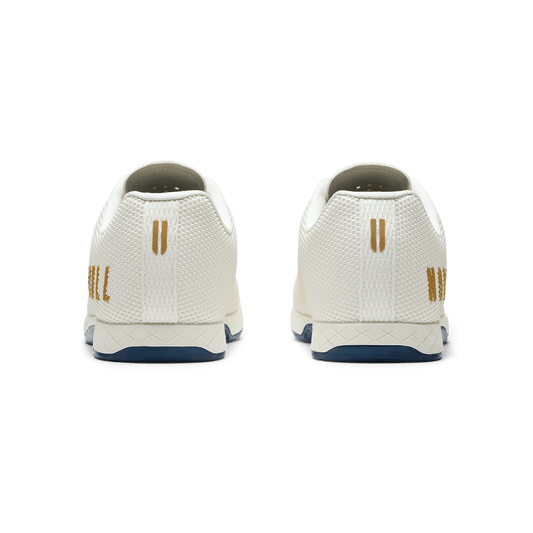 Stadium White Outwork Shoe Back Angle.