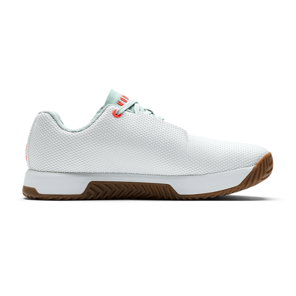 Classic White Surf Spray Gum Outwork Edge Medial Side Angle.