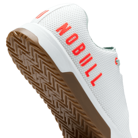 Classic White Surf Spray Gum Outwork Edge Shoe Detail Angle.
