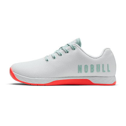 Classic White Fiery Coral Outwork Shoe Side Angle.