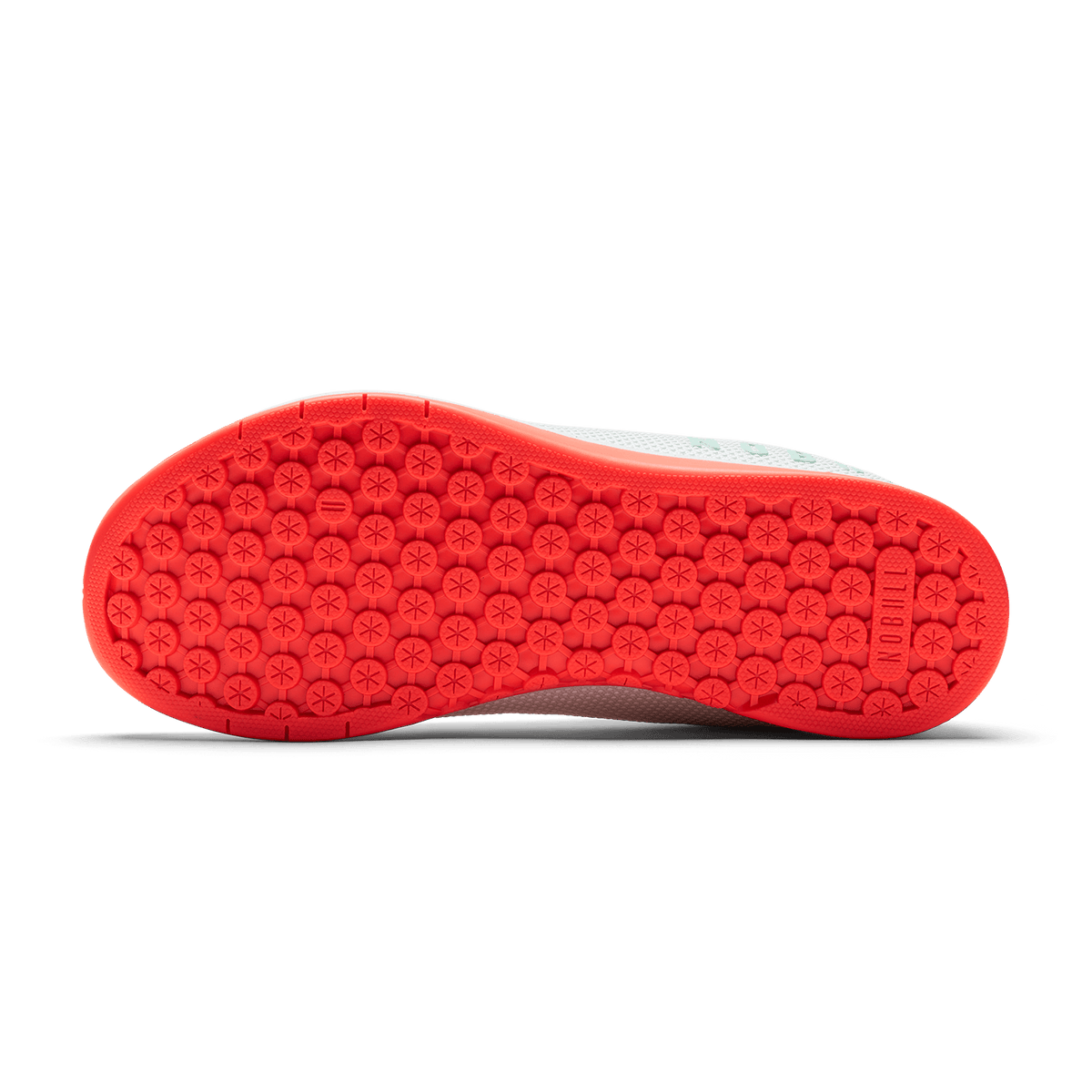 Classic White Fiery Coral Outwork Shoe Bottom Angle.
