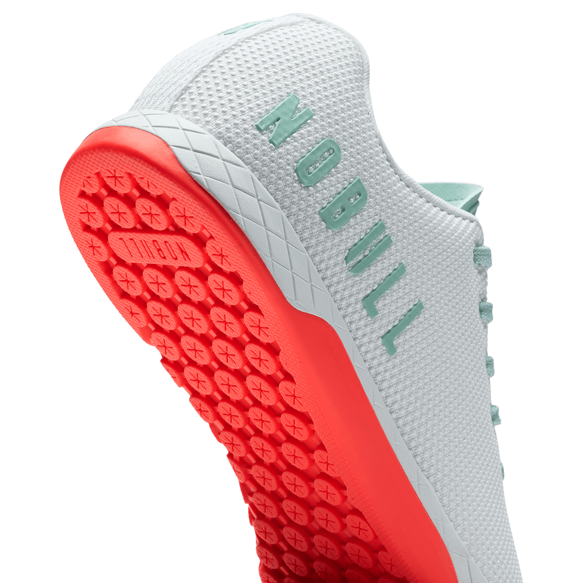 Classic White Fiery Coral Outwork Shoe Detail Angle.