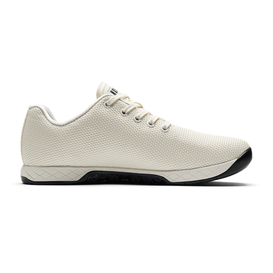 Cream Outwork Shoe Medial Side Angle.