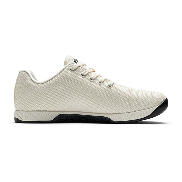 Cream Outwork Shoe Medial Side Angle.