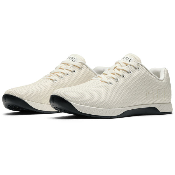 Cream Outwork Shoe Front Side Angle.