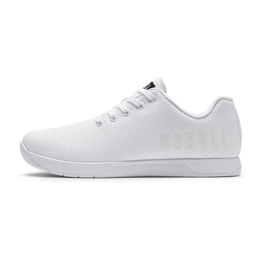 White Outwork Shoe Side Angle.