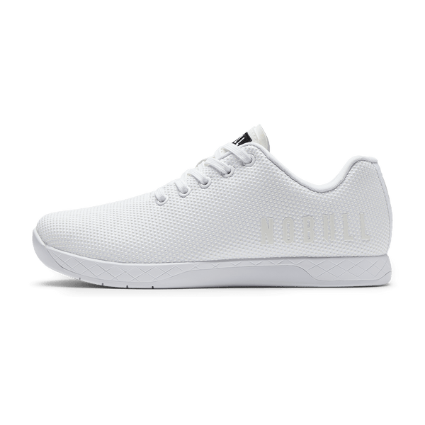White Outwork Shoe Side Angle.