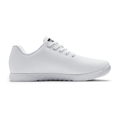 White Outwork Shoe Medial Side Angle.