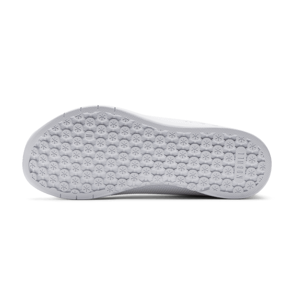 White Outwork Shoe Bottom Angle.