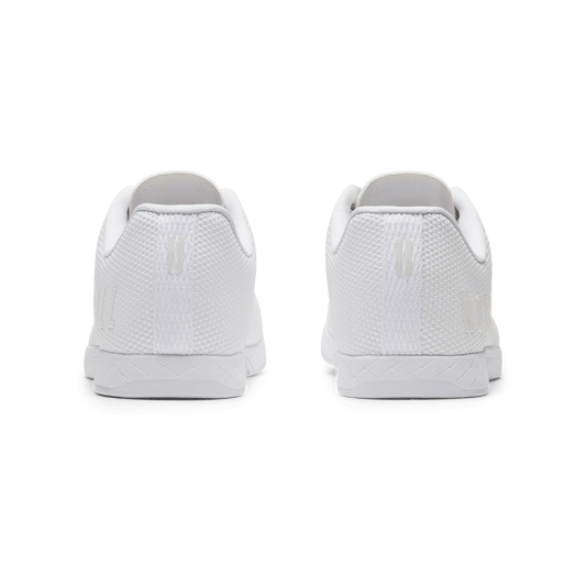 White Outwork Shoe Back Side Angle.