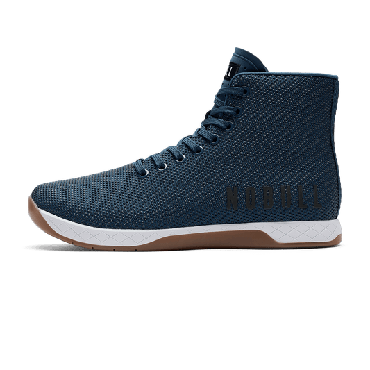Denim Outwork High-Top Shoe Side Angle.