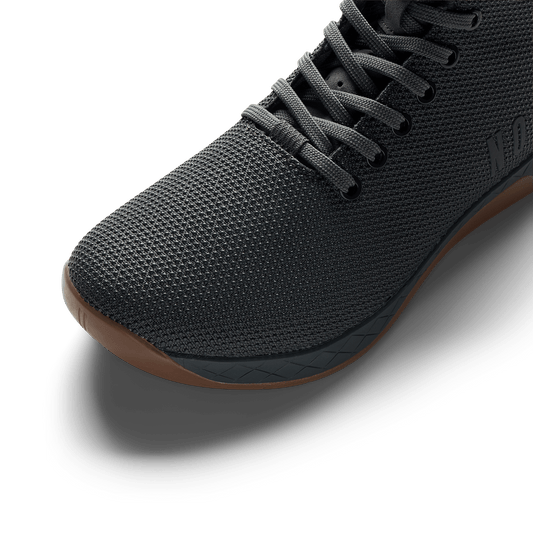 Iron Outwork High-Top Shoe Detail Angle.