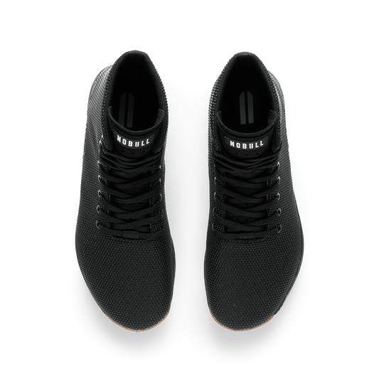 Black Gum Outwork High-Top Shoe Overhead Angle.