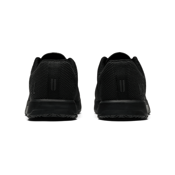 Triple Black Outwork Edge Shoe Back Angle.