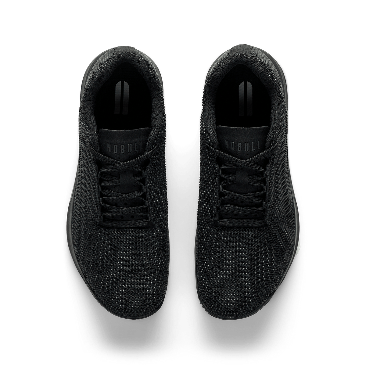 Triple Black Outwork Edge Shoe Overhead Angle.