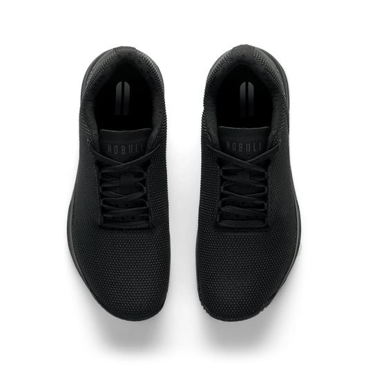 Triple Black Outwork Edge Shoe Overhead Angle.