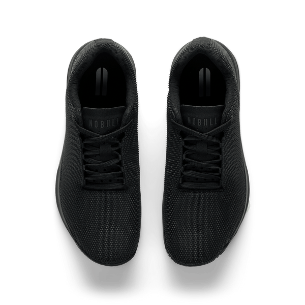 Triple Black Outwork Edge Shoe Overhead Angle.