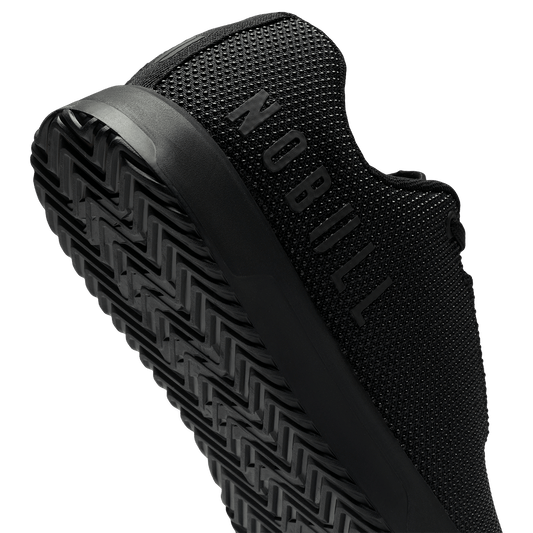 Triple Black Outwork Edge Shoe Detail Angle.