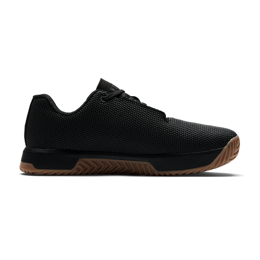 Black Gum Outwork Edge Shoe Medial Side Angle.
